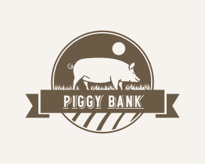 Pig Meat Farm logo design