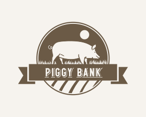 Pig - Pig Meat Farm logo design