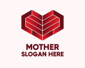 Modern Geometric Heart  Logo