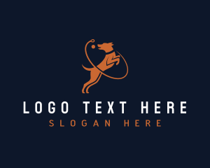 Leash Dog Trainer logo design