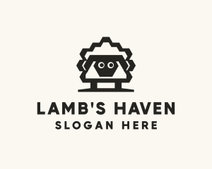Lamb - Sheep Wool Farm logo design