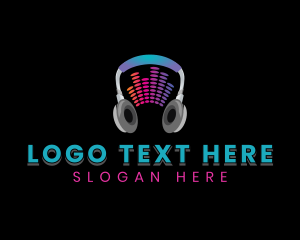 Portable - Audio Music Headphones logo design