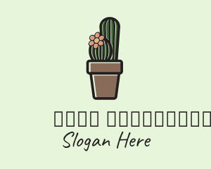Cactus Flower Pot  Logo