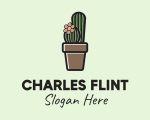 Cactus Flower Pot  Logo