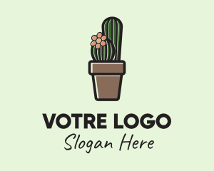 Cactus Flower Pot  Logo