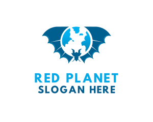 Planet Earth Dragon logo design