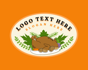 Roast - Thanksgiving Roast Chicken logo design