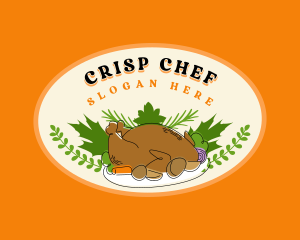 Thanksgiving Roast Chicken logo design