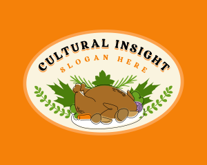 Thanksgiving Roast Chicken logo design