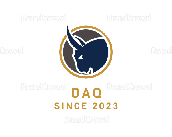 Bull Head Emblem Logo