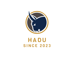 Symbol - Bull Head Emblem logo design