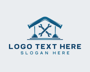 Plunger - House Plumbing Maintenance logo design