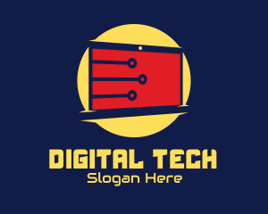 Digital Circuit Monitor logo design