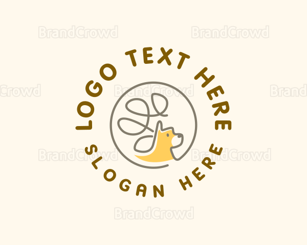 Cute Pet Dog Logo