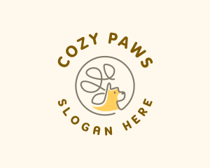 Cute Pet Dog logo design