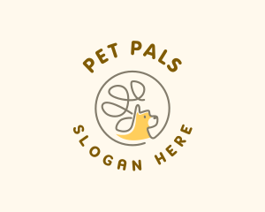 Cute Pet Dog logo design