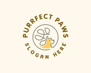 Cute Pet Dog logo design