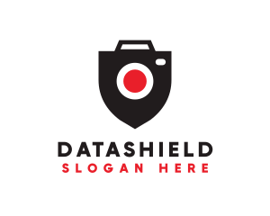 Camera Record Shield logo design