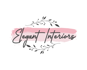 Elegant Watercolor Beauty Wellness logo design