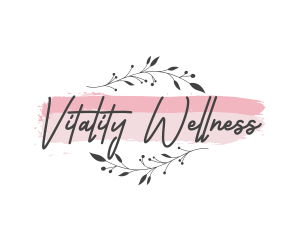 Elegant Watercolor Beauty Wellness logo design