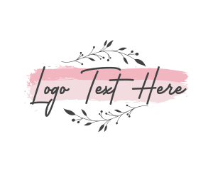 Brush Stroke - Elegant Watercolor Beauty Wellness logo design