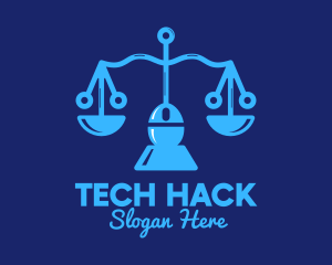 Justice Scale Tech  logo design