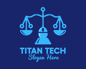 Justice Scale Tech  logo design