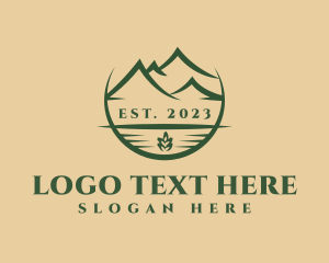Hill - Mountain Forest Camp logo design