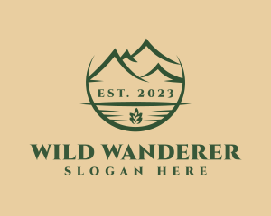 Adventurer - Mountain Forest Camp logo design