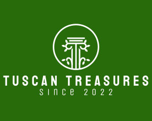 Tuscan - Plant Pillar Foundation logo design