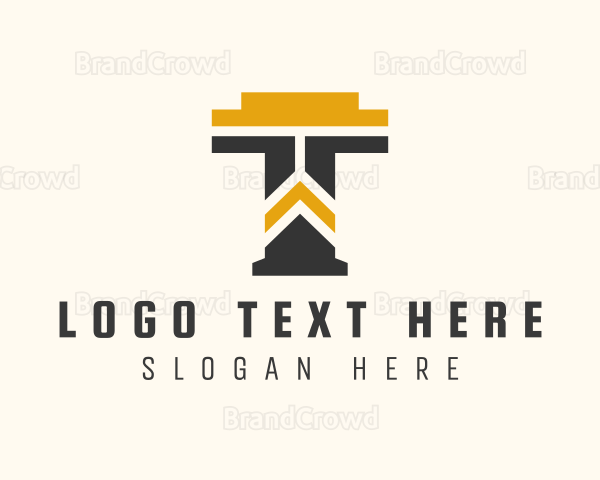 Construction Management Letter T Logo