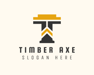 Construction Management Letter T logo design