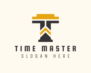 Construction Management Letter T logo design