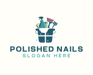 Sanitary Cleaning Janitorial logo design