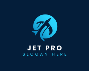 Pilot Jet Airplane logo design