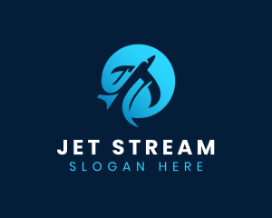 Jet - Pilot Jet Airplane logo design