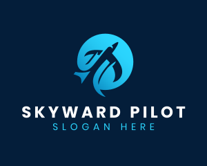 Pilot - Pilot Jet Airplane logo design