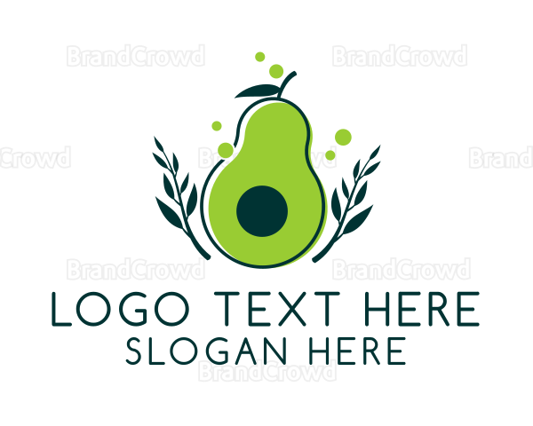 Organic Avocado Harvest Logo