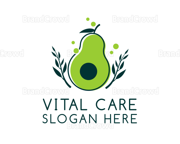 Organic Avocado Harvest Logo