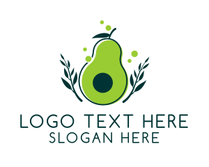 Vegetable - Organic Avocado Harvest logo design