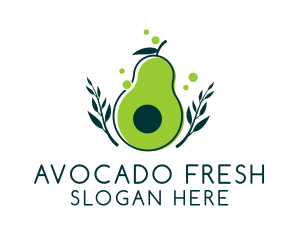 Avocado - Organic Avocado Harvest logo design