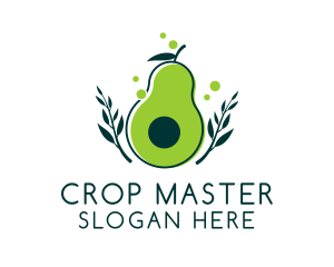 Organic Avocado Harvest  logo design