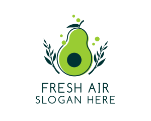 Organic Avocado Harvest  logo design