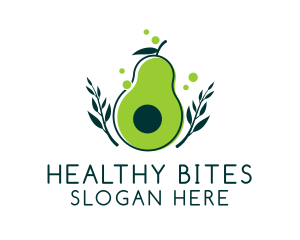 Organic Avocado Harvest  logo design