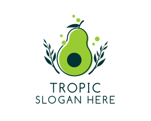 Organic Avocado Harvest  logo design