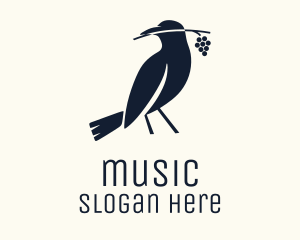 Liqueur - Blue Crow Grapevine logo design