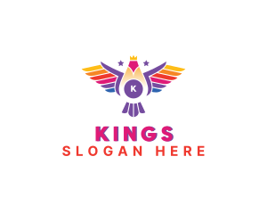 Royal Flying Bird logo design