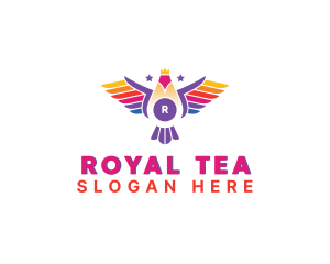 Royal Flying Bird logo design