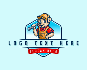 Mechanic Dog Automotive logo design