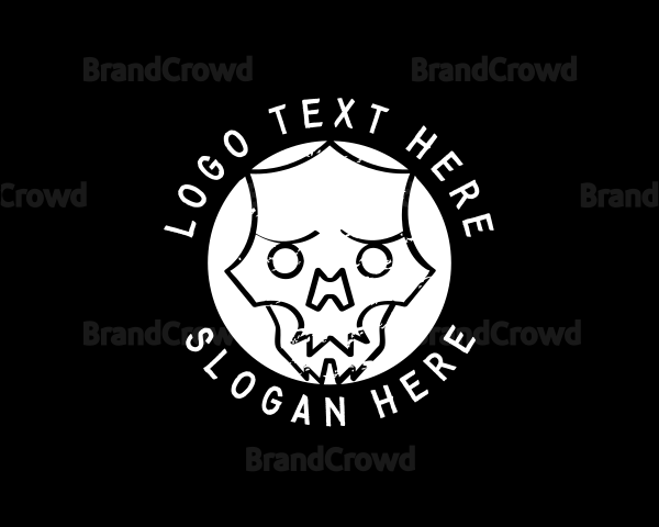 Skate Punk Skull Logo